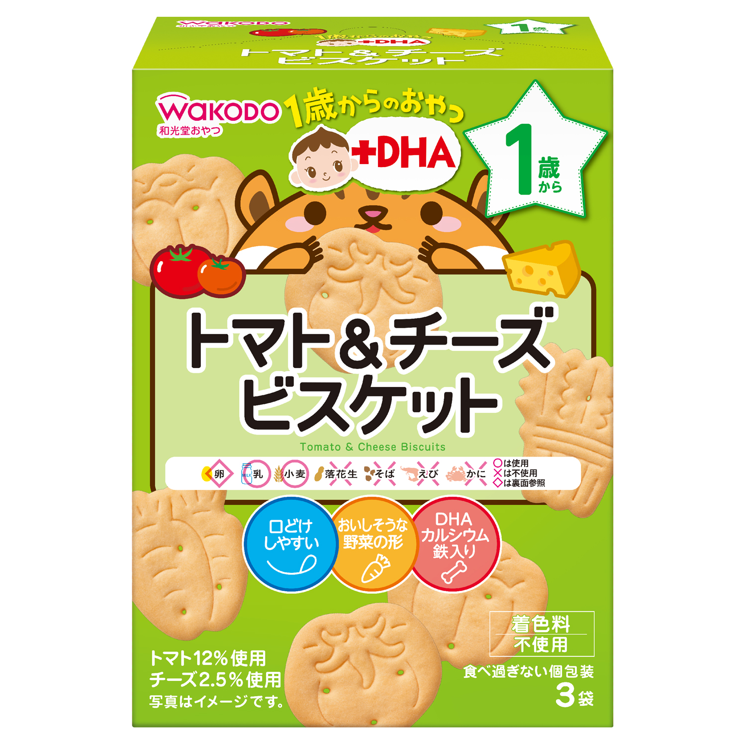 baby-fair WAKODO Tomato And Cheese Biscuit (Bundle of 6)